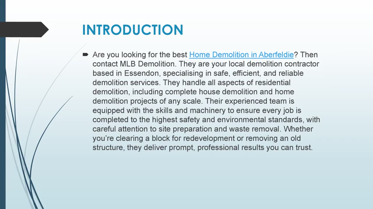 Best Home Demolition in Aberfeldie