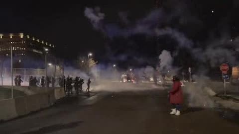 Democrats use fire fireworks at federal officers at the Whipple Federal Building in Minneapolis Minnesota Democrats flooded our country with 20 million+ illegals and laundered trillions during Biden’s presidency as we all watched in outrage and not onc