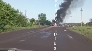 👀🔥 Kursk region, Rylsk-Korenevo highway under full FPV drones control by AFU.