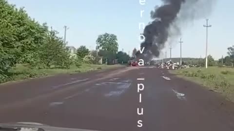 👀🔥 Kursk region, Rylsk-Korenevo highway under full FPV drones control by AFU.