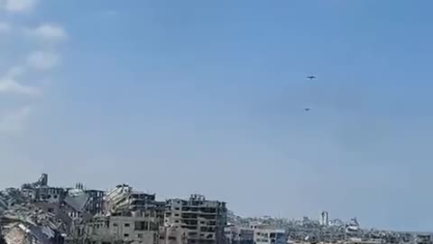China Airdrops Supplies to Gaza