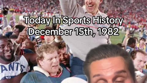 THE HISTORIC SPORTS MOMENT OF DECEMBER 15th, 1982