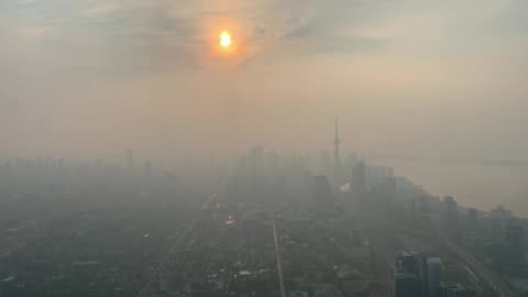 Wildfire smoke continues to linger over Toronto