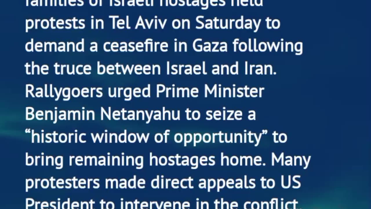 Israeli protest the media won't tell you about