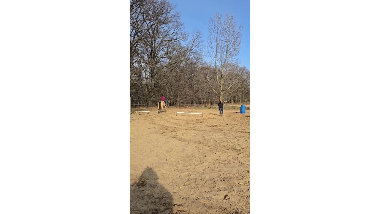 Kyla and Gemma first canter together!