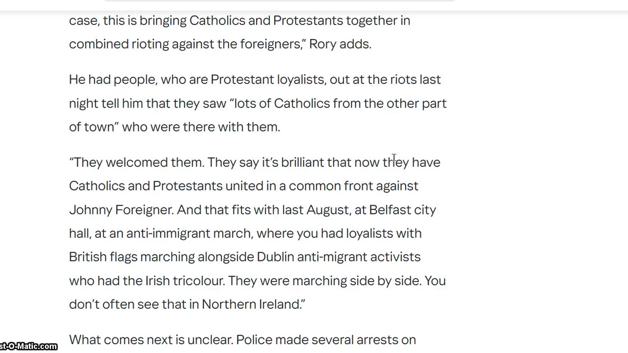 UK government deliberately provoking riots