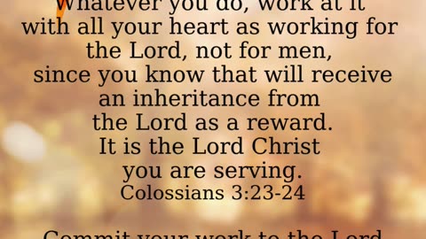 Work for Lord, not men