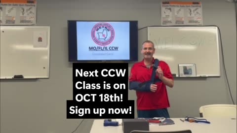 NEXT CCW CLASS OCT 18th 2025!