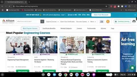 Alison FREE Online Engineering Course ~ Click on the link below to begin learning journey today!