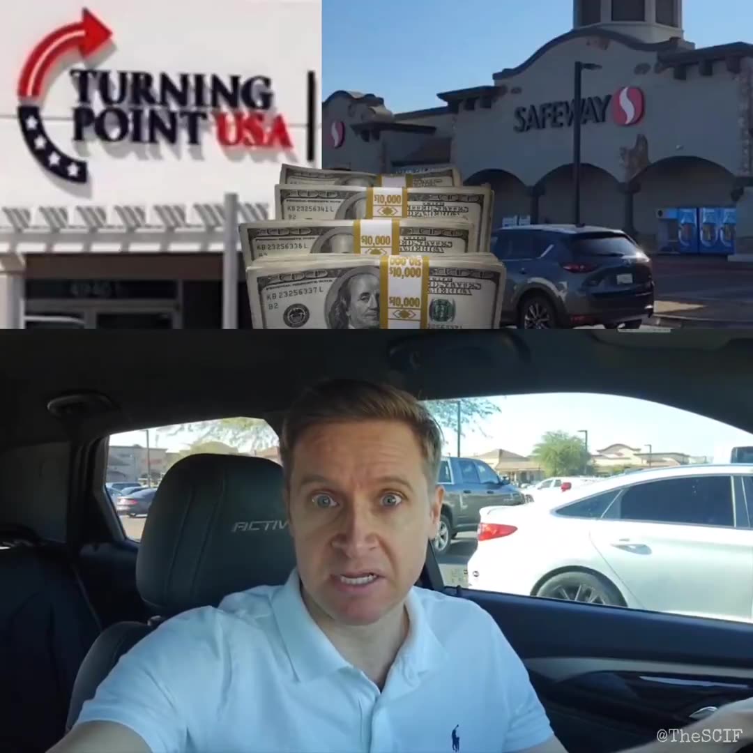 Why is TPUSA sending MILLIONS of DOLLARS to a shopping center parking lot?