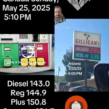 New Brunswick Canada Sunday, May 25, 2025 Gas ⛽️ Prices!