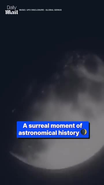 Asteroid hits the moon. Once in a lifetime moment