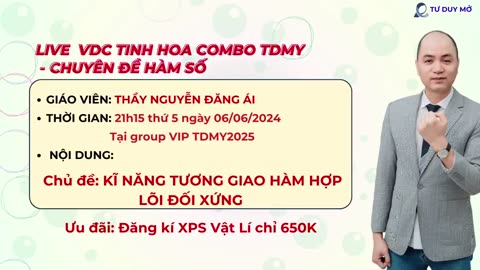 "TDMY34. KN tương giao hàm hợp có lõi đối xứng "