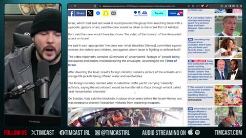 Greta Thunberg "KIDNAPPED" By Israel, Piers Morgan Says Oh SHUT UP, Crew FORCED To Watch 10/7 Videos