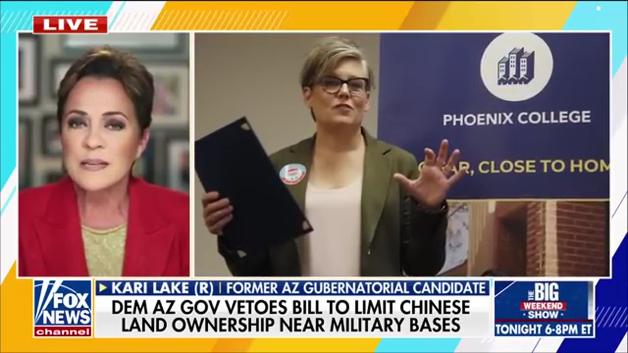 'DOESNT GIVE A DAMN'-Kari Lake warns Hobbs veto puts US at risk-Bill to block CCP ownership by bases