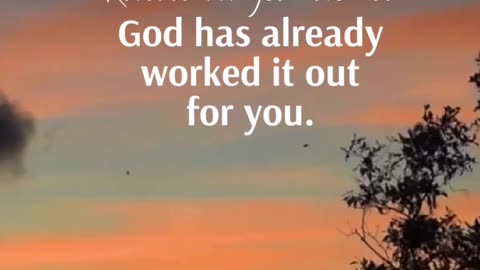 Let go—God already handled it. 🙌