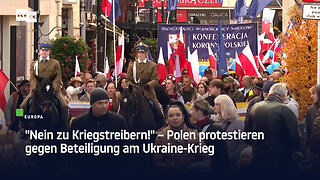"Nein zu Kriegstreibern!" – Polen protestieren gegen Beteiligung am Ukraine-Krieg