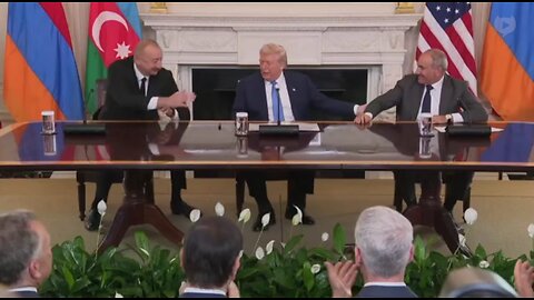 NOW - Armenia and Azerbaijan sign Trump-brokered peace agreement.