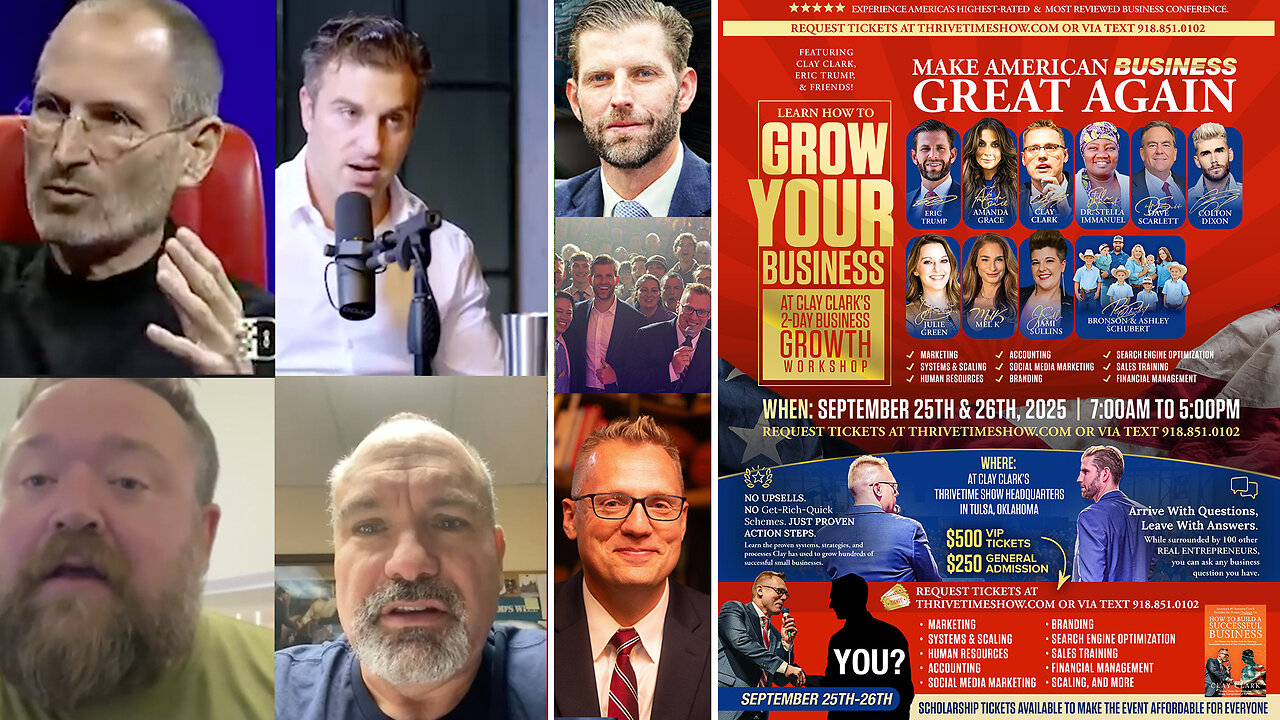 Scaling 101 | “Simple can be harder than complex: You have to work hard to get your thinking clean to make it simple...once you get there, you can move mountains.” - Steve Jobs + Join Eric Trump At Clay Clark's Sept 25-26 Conf.