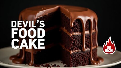 Devil’s Food Cake | Rich, Moist & Chocolate Lover’s Dream