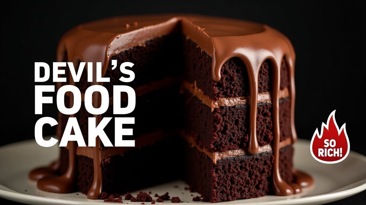 Devil’s Food Cake | Rich, Moist & Chocolate Lover’s Dream