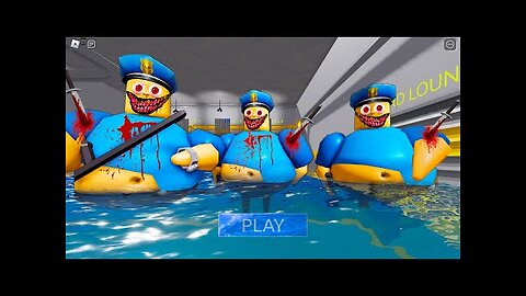 Escaping from a NIGHTMARE WATER BARRY'S PRISON RUN! And BECAME a NIGHTMARE BARRY COP