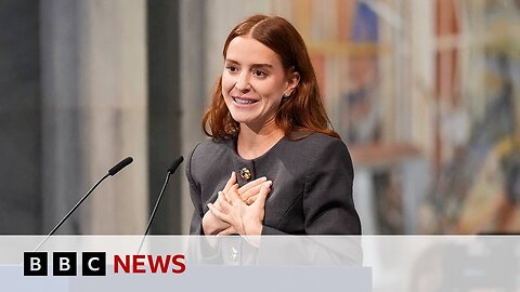 María Corina Machado's daughter accepts Nobel Peace Prize on her behalf | BBC News