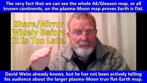 THE VERY FACT That We Can See the Whole AE/Gleason Map on the Plasma-Moon Map PROVES EARTH IS FLAT !