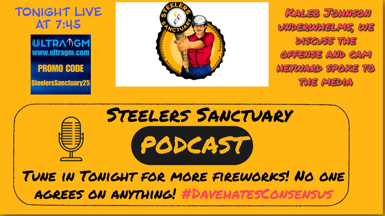 Steelers Sanctuary Live at 7:45