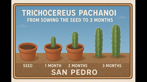 how to grow trichocereus pachanoi San Pedro grown from seed