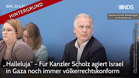Für Kanzler Scholz agiert Israel in Gaza noch immer völkerrechtskonform | Florian Warweg | BPK HG