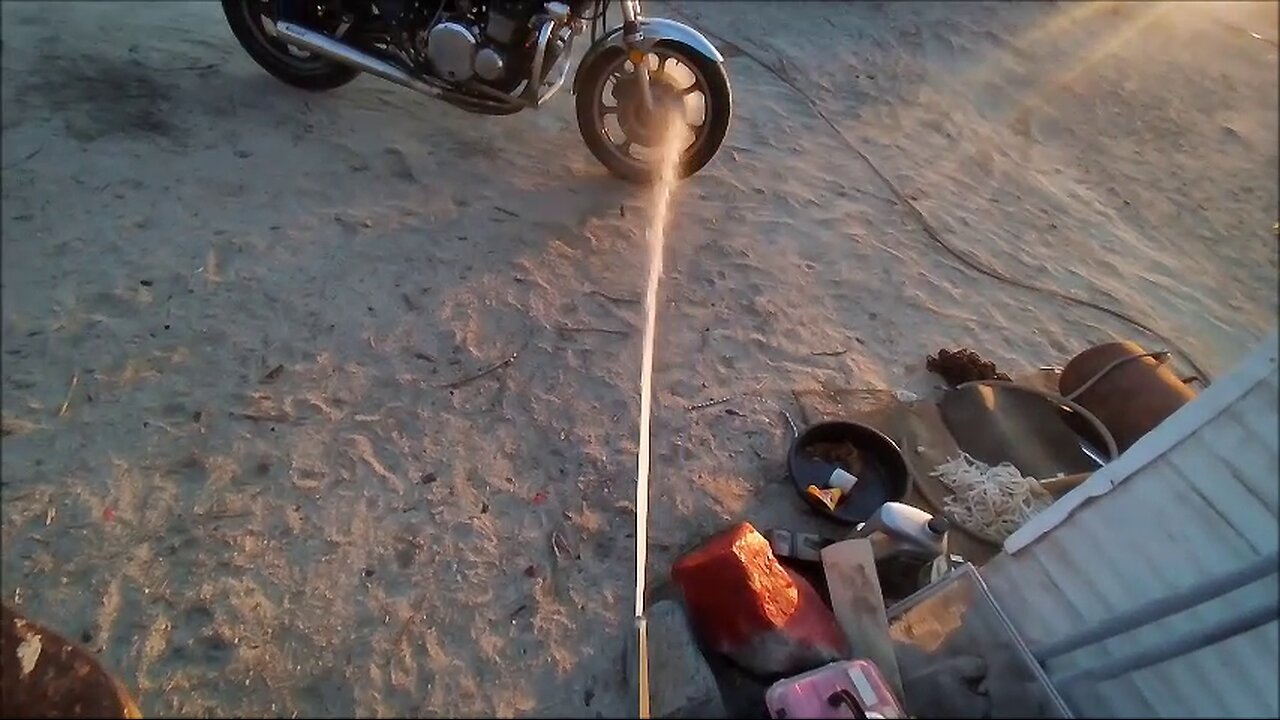 Getting ready for the tire