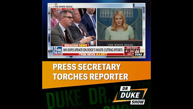 🔥Trump’s Press Secretary Torches Reporter