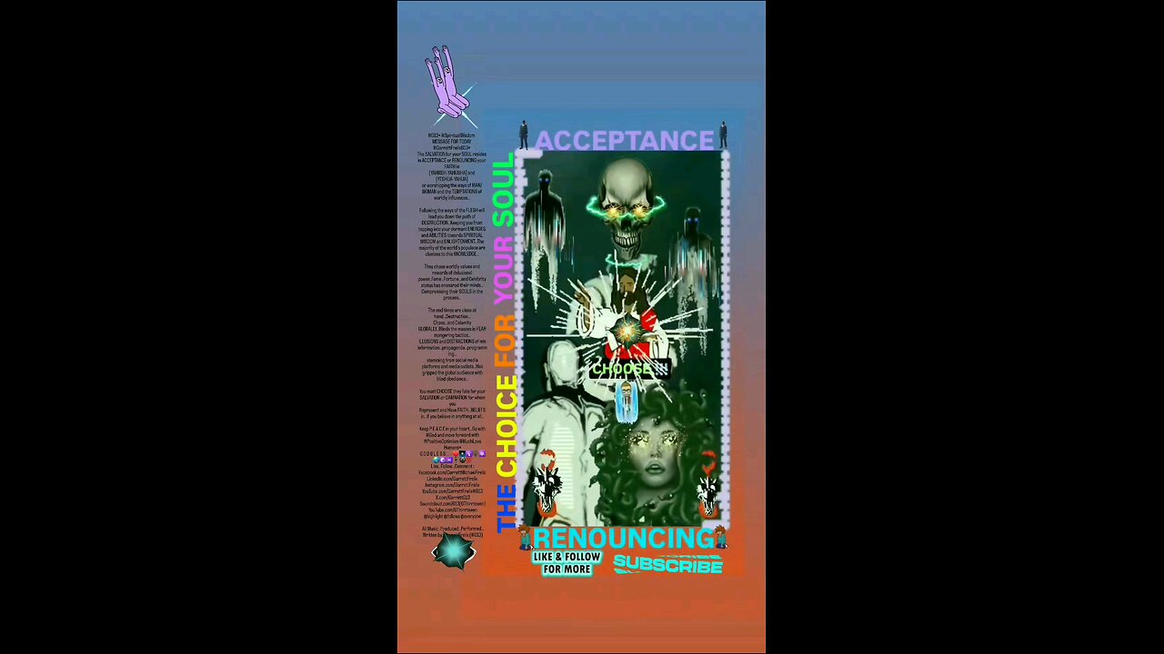 ▪︎ACCEPTANCE AND RENOUNCING▪︎