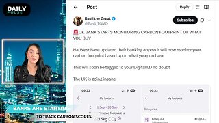 Banks in the UK are now tracking the carbon footprint of each purchase made by their customers...