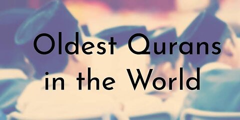 NO PRESERVED QURAN ON EARTH #truth #jesus #mary #joseph #ihs #church #bible #christian #saint