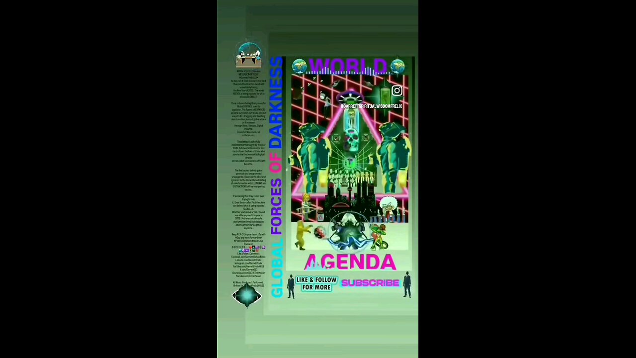 ▪︎WORLD AGENDA/GLOBAL DARK FORCES▪︎
