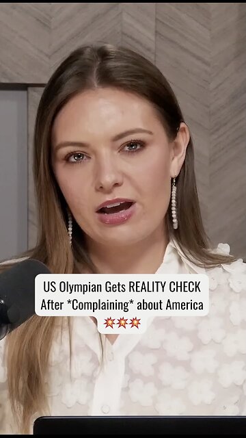 US Olypmian Gets REALITY CHECK after Complaining about America 💥