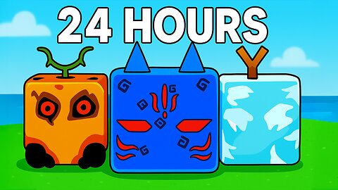 I Spent 24 HOURS in Fake Blox Fruits...