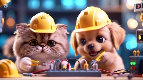 #orangecat and dog electrica work
