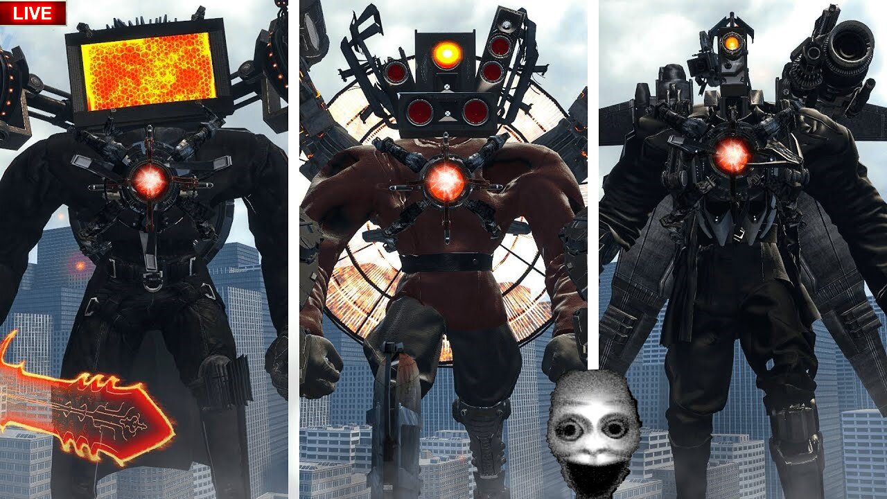 EVOLUTION OF ULTIMATE BLADE CYBER TITAN! Flush Force Showdown in Sandbox Chaos