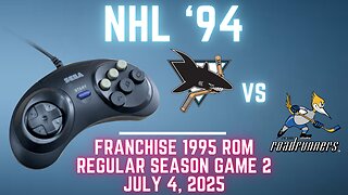 NHL '94 Franchise League (1995) - Sharks (Len) at Roadrunners (Adolfo Liver Nipples) {Genesis} G2