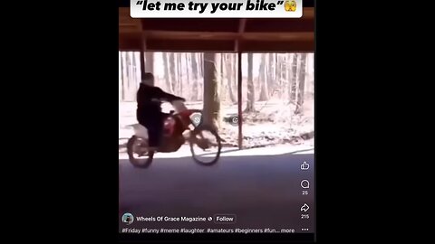 Letting others ride your bike…