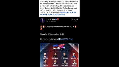 Tucker Carlson full Speech Amfest