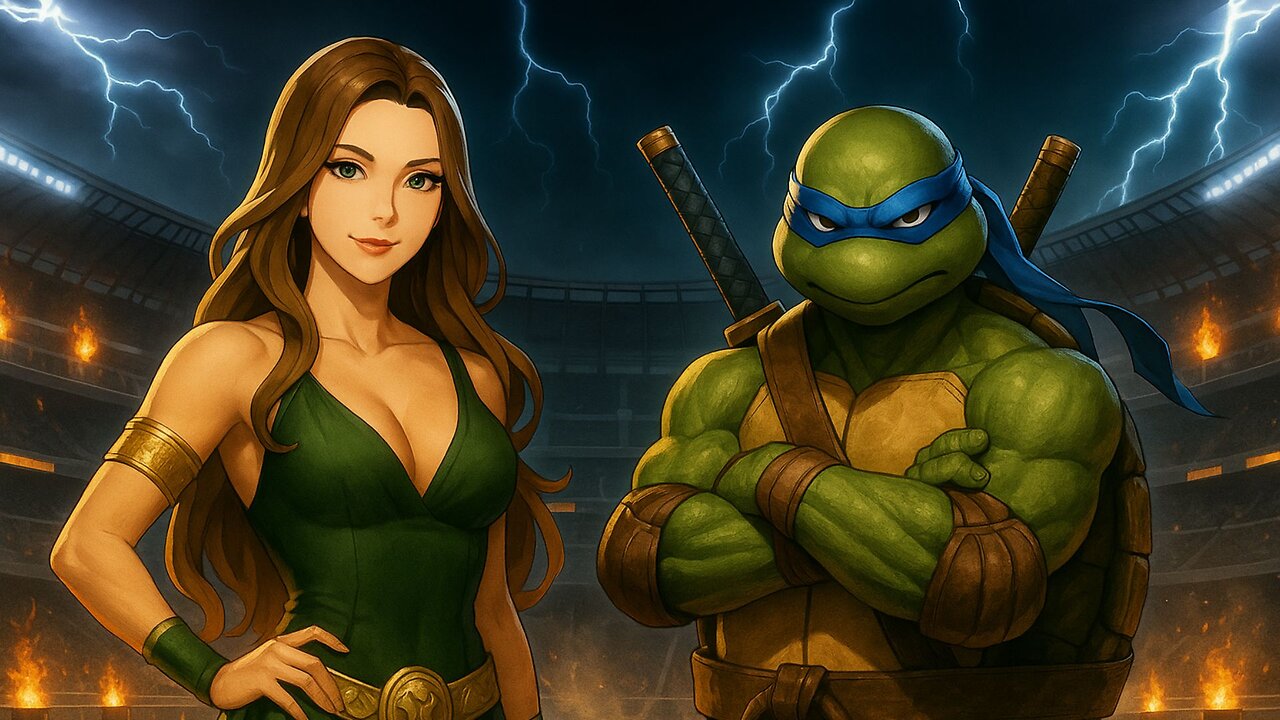 Enchantress vs Leonardo 🐢🔥 The Ultimate Multiverse War!