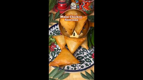 #Malai chicken samosa