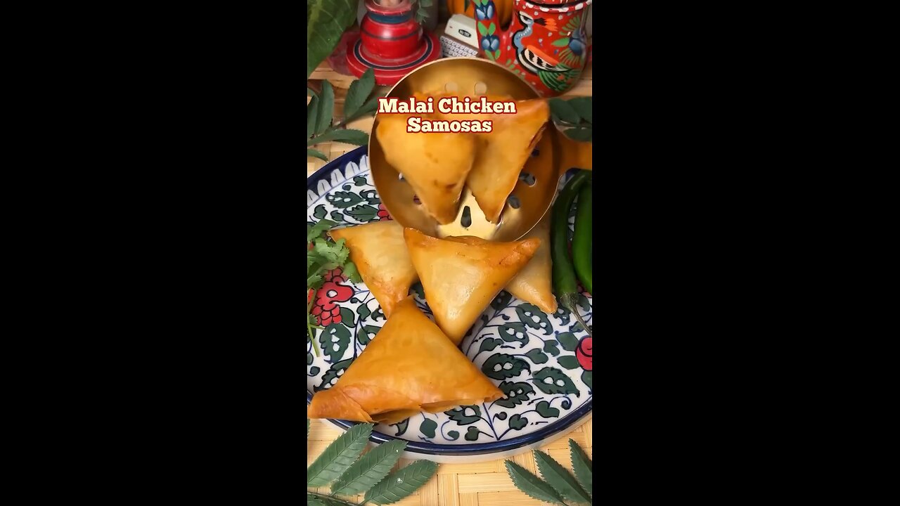 #Malai chicken samosa
