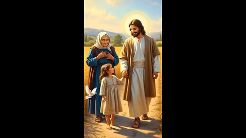 jesus walking in