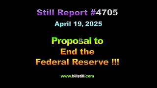 Two Senators Introduce a Bill to End the Fed !!!. 4705