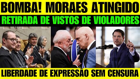 🔥🚨 BOMBA! EUA anunciam oficialmente a retirada de visto de violadores da liberdade de expressão!